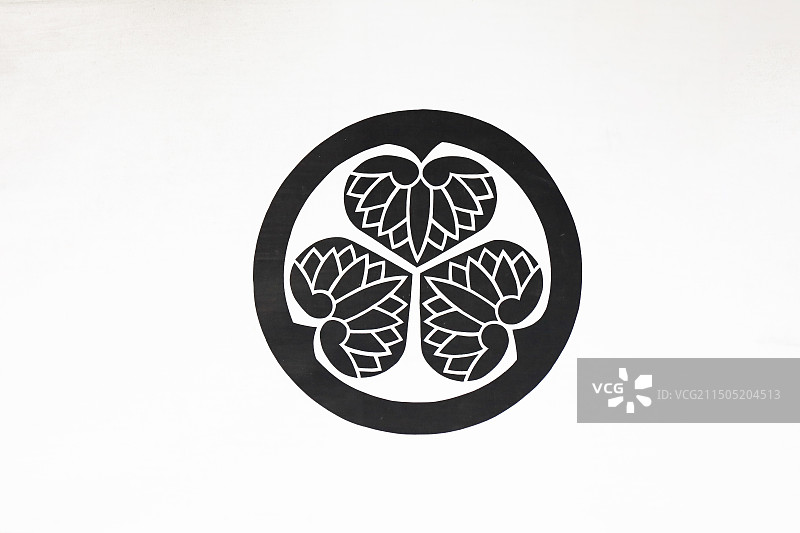 增上寺德川家康的三叶葵图片素材