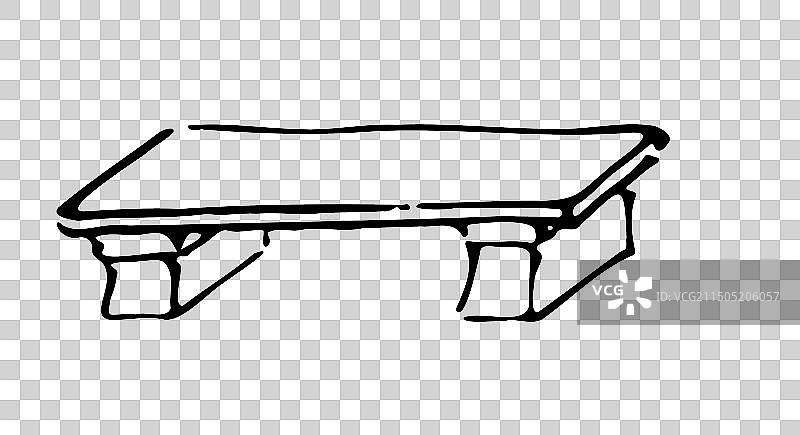 古典风格，家具，桌椅，明式家具，古代家具，茶几，圈椅，线描，黑白，中国风，古典风格，插画，设计，元素图片素材