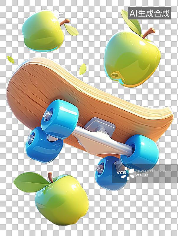 【AI数字艺术】滑板玩具图片素材