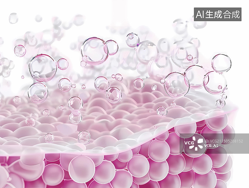 【AI数字艺术】医美行业皮肤补水精华示意图图片素材