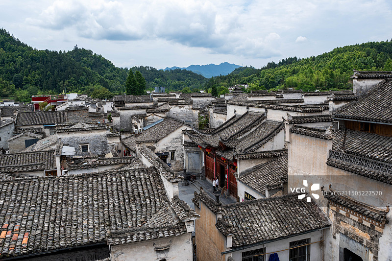 西递古村旅拍3图片素材