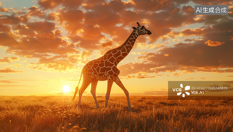 【AI数字艺术】户外野生草原动物摄影艺术图片素材