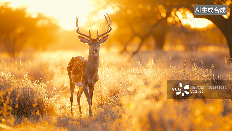 【AI数字艺术】户外野生草原动物摄影艺术图片素材