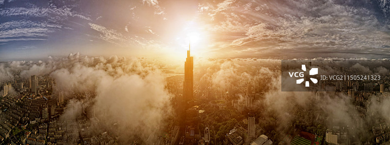 城市曙光图片素材