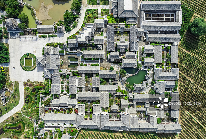 山西省临汾市乡宁县戎子酒庄景观图片素材