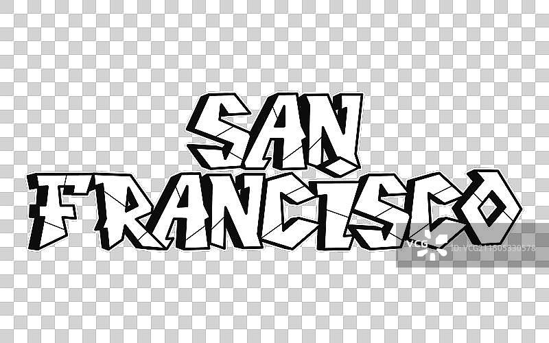 圣弗朗西斯科涂鸦图片素材