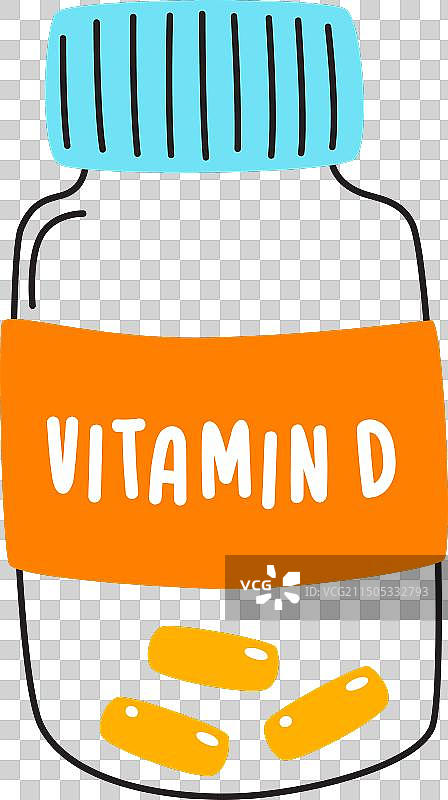 维生素D瓶图片素材