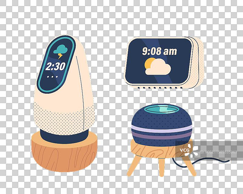 各式现代智能音箱图片素材