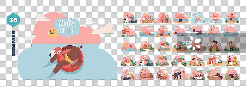 人物拍摄场景元素图片素材