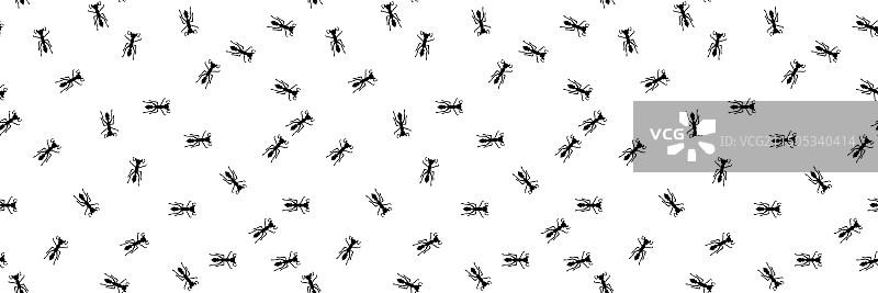 蚂蚁行进路线无缝图案图片素材