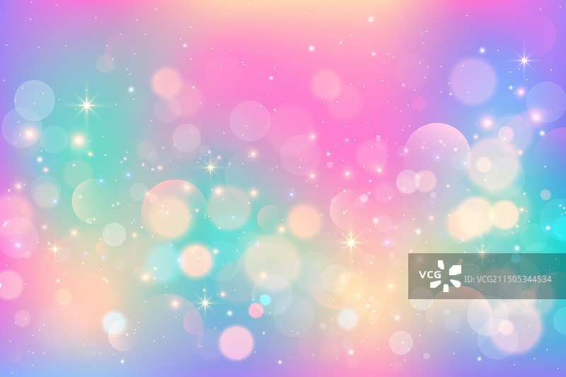 散景闪光彩虹独角兽背景图片素材