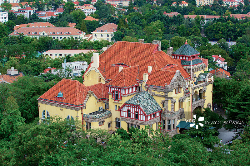 青岛信号山 德国总督官邸 迎宾馆图片素材