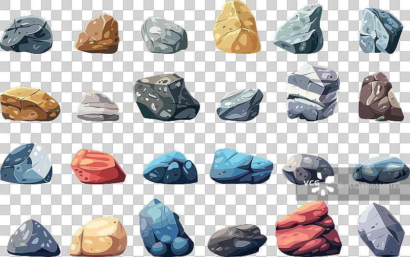 不同形状的岩石图片素材