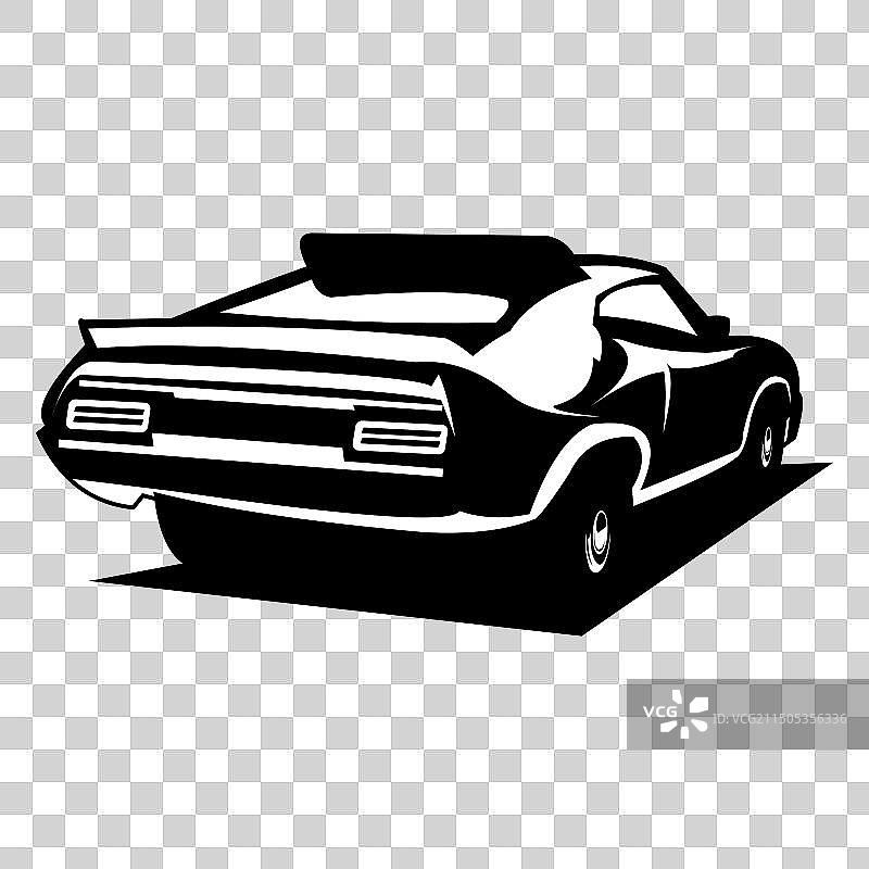 1973年经典汽车轮廓图片素材