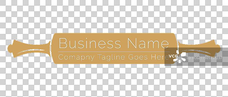 带优雅擀面杖的精美面包店logo图片素材