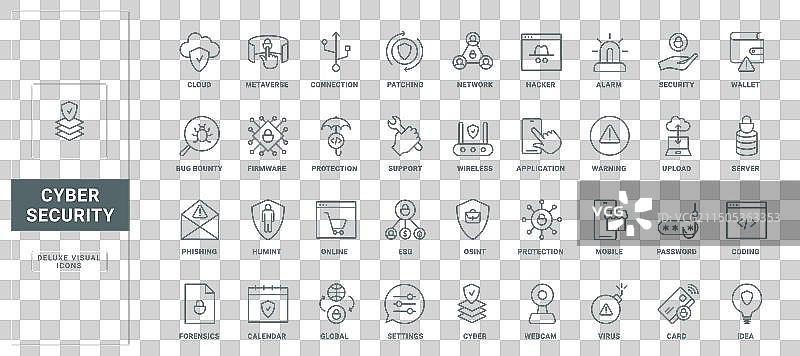 网络安全数字连接欺诈图片素材