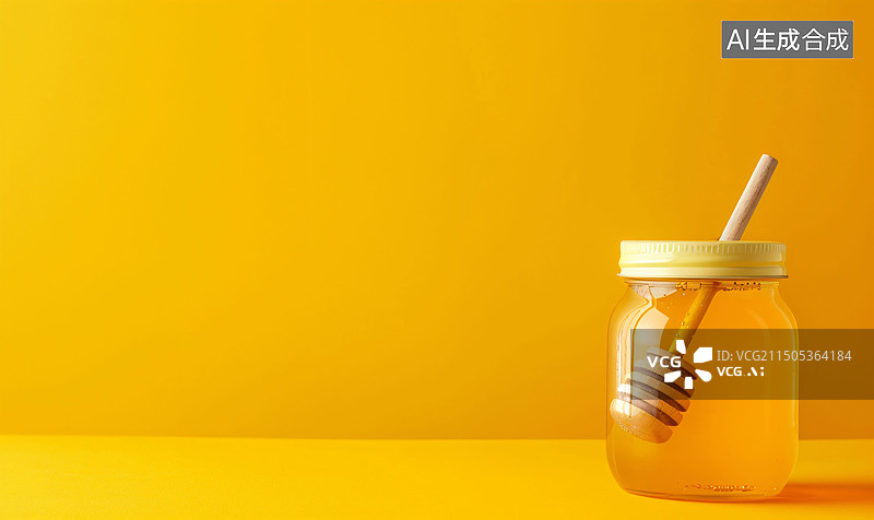 【AI数字艺术】滴落蜂蜜特写健康食物美味天然美食食品背景图片素材