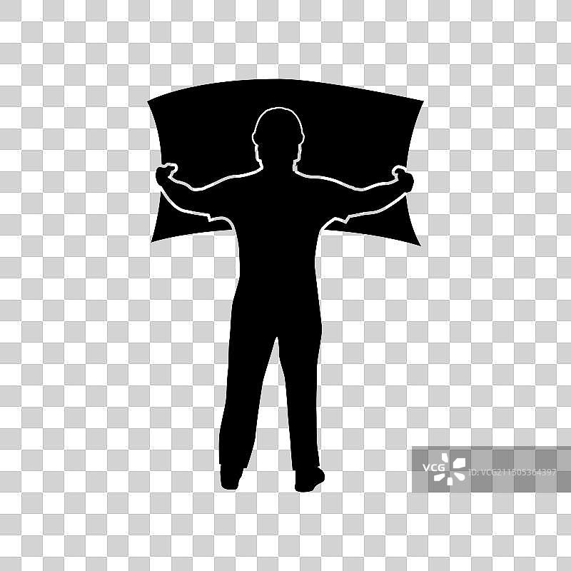 建筑工人轮廓图片素材