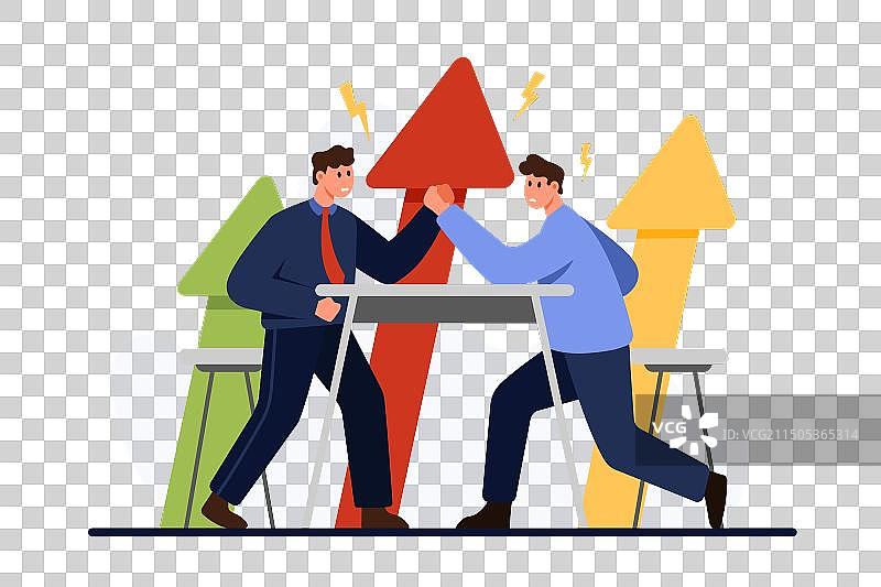 领导力和职业生涯的商务竞争图片素材