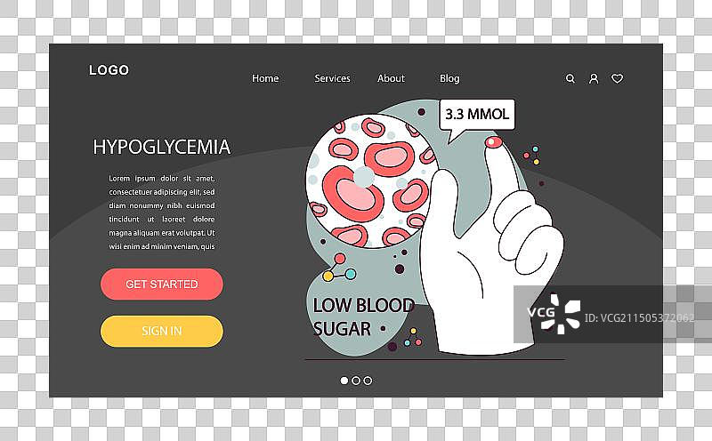 用血糖仪测量血糖图片素材