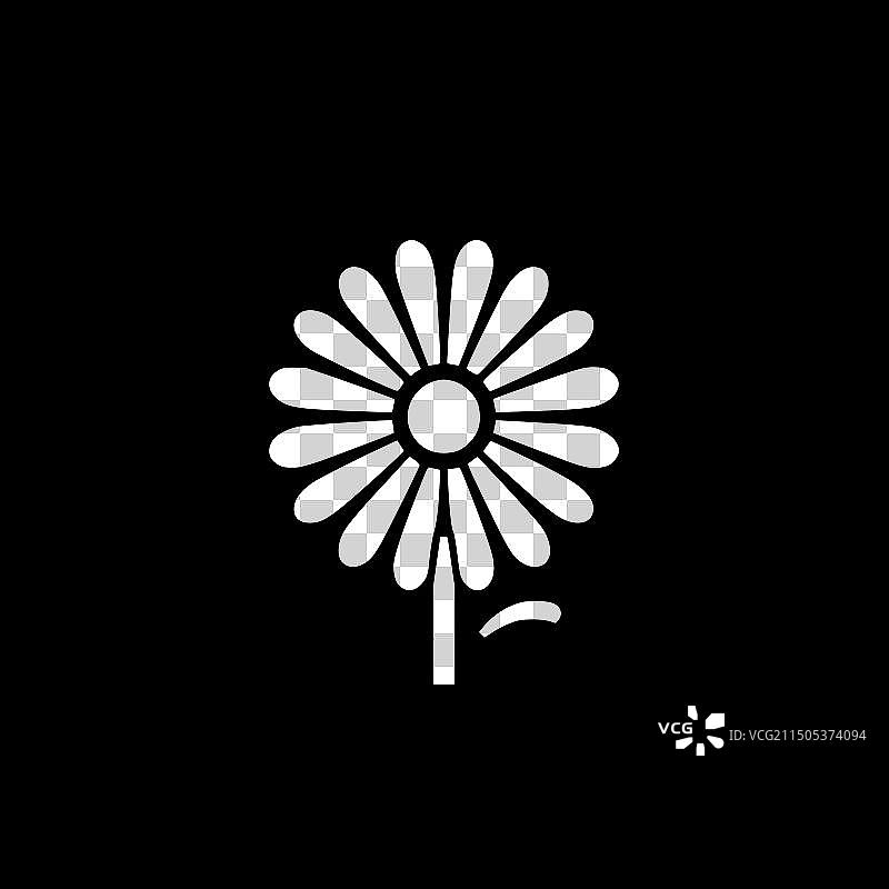 简约扁平风雏菊logo图片素材