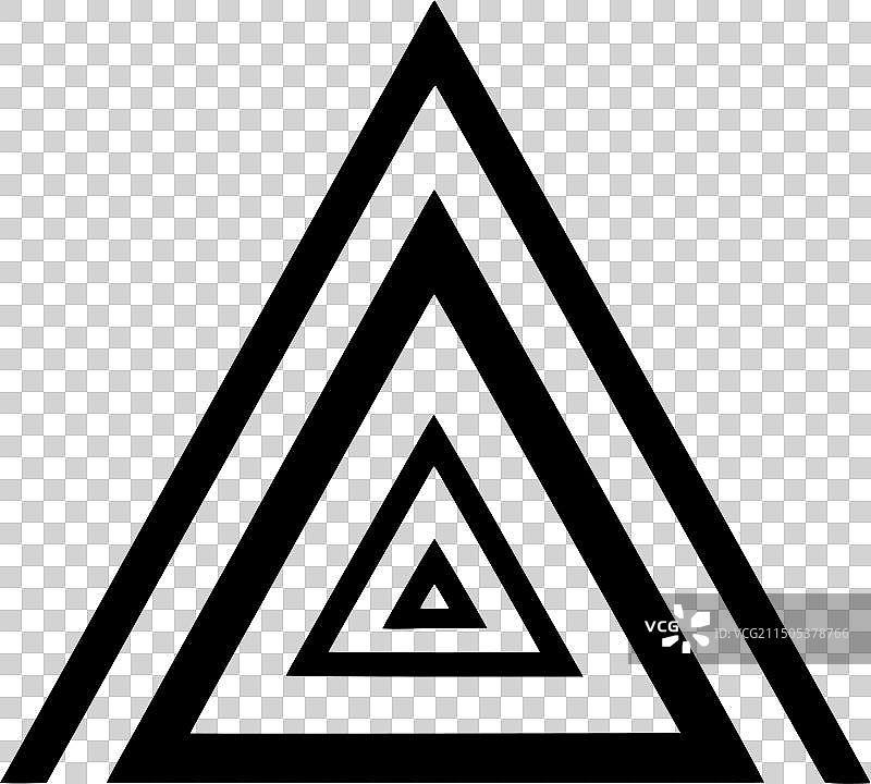 简约三角形剪影图片素材