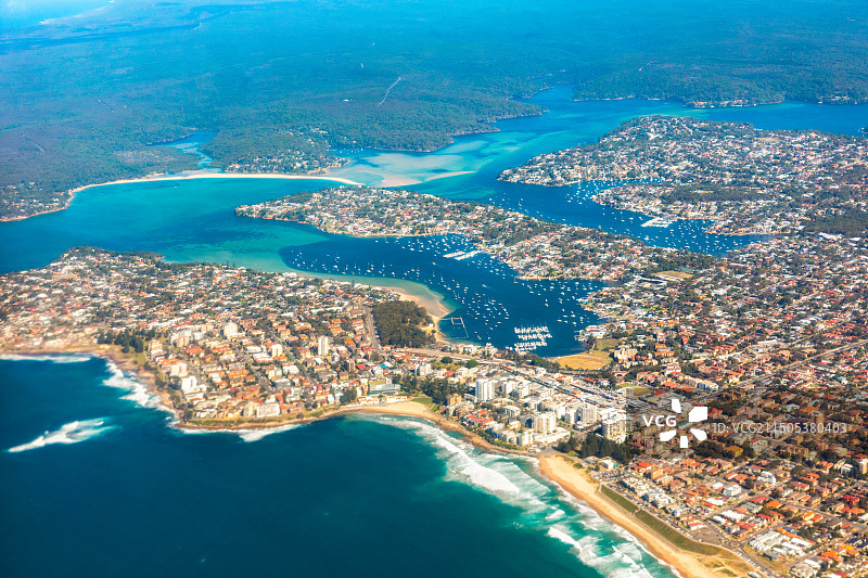 澳大利亚新南威尔士州悉尼鸟瞰图图片素材
