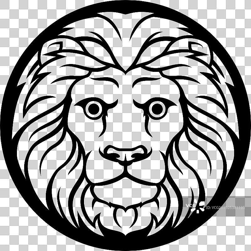 狮子座标志图片素材