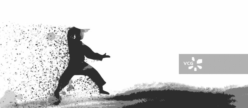 粒子点组合运动员太极拳武术养生抽象视频娱乐休闲健身锻炼背景图片素材
