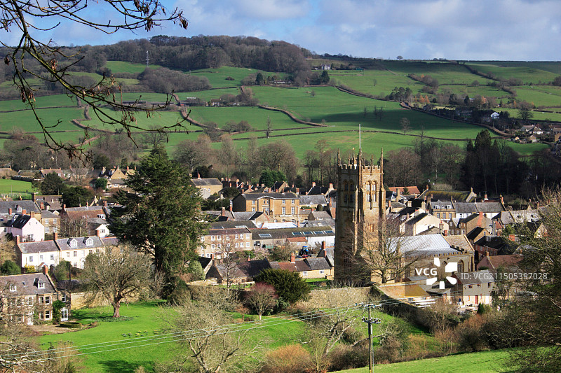 英国多塞特郡的比明斯特镇图片素材