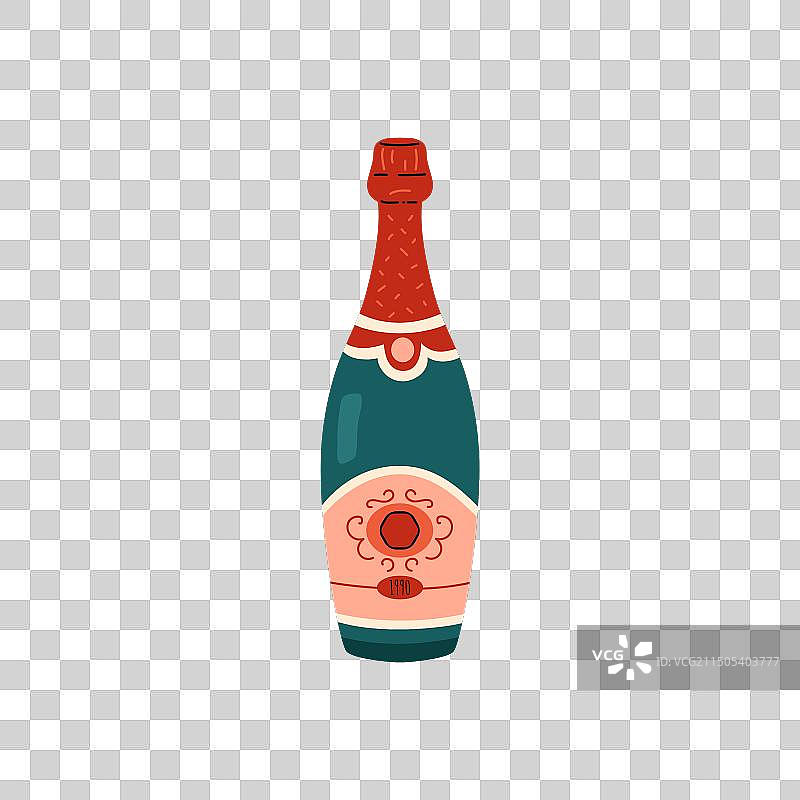 一瓶葡萄酒图片素材