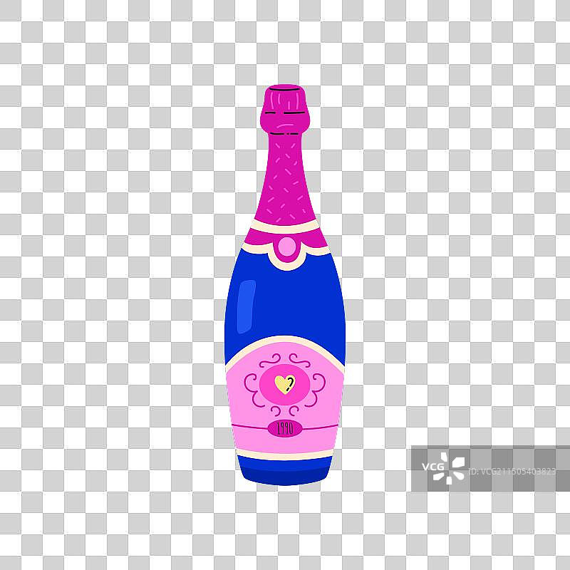 优雅的葡萄酒瓶图片素材