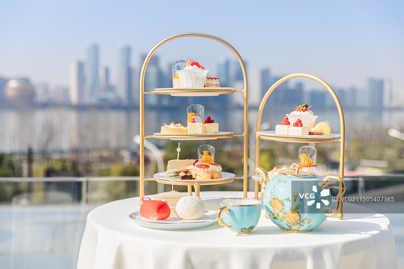 室外甜点茶歇图片素材