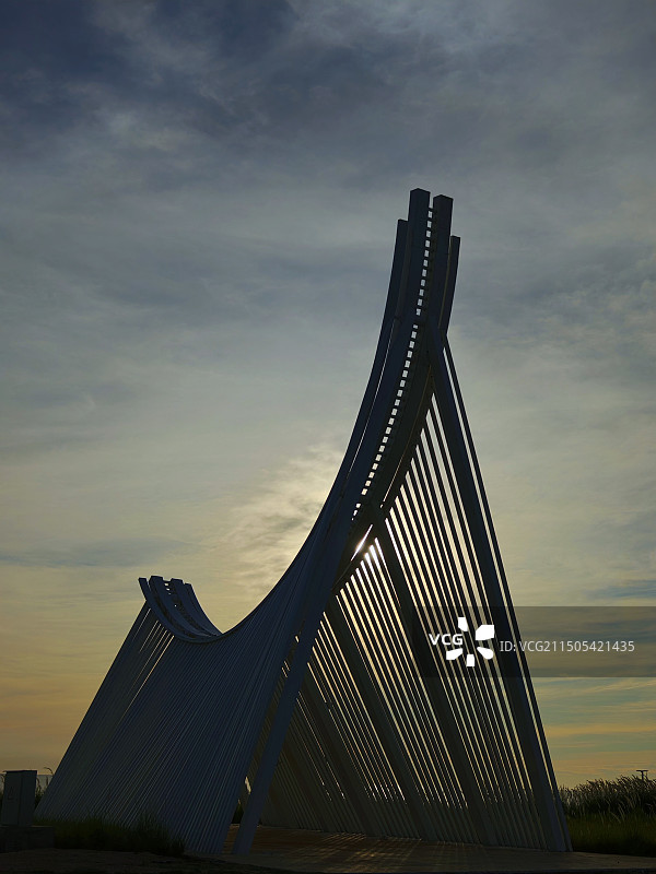 滨海生态日出公园图片素材