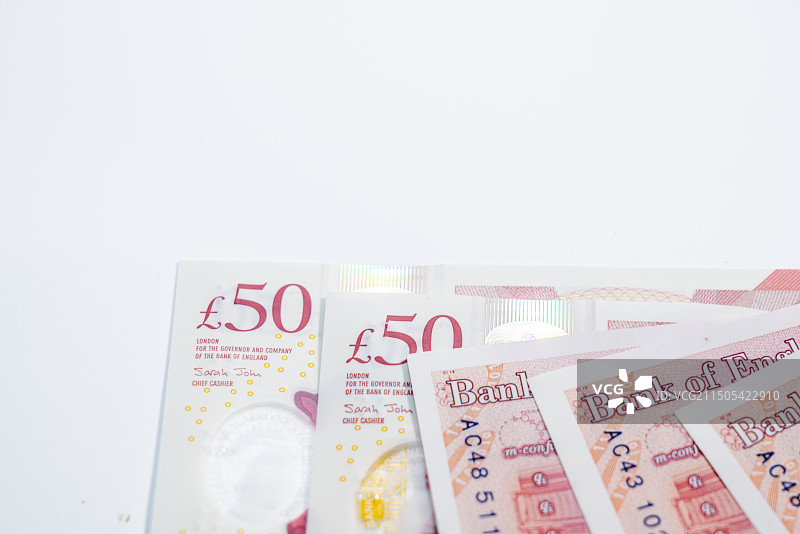 英镑纸币新版和旧版的对比图片素材
