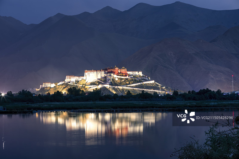 西藏拉萨布达拉宫图片素材