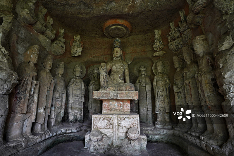 重庆大足石刻之北山石刻图片素材