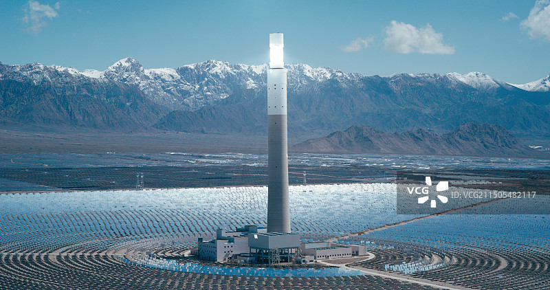新能源太阳能熔盐电站光热电站图片素材