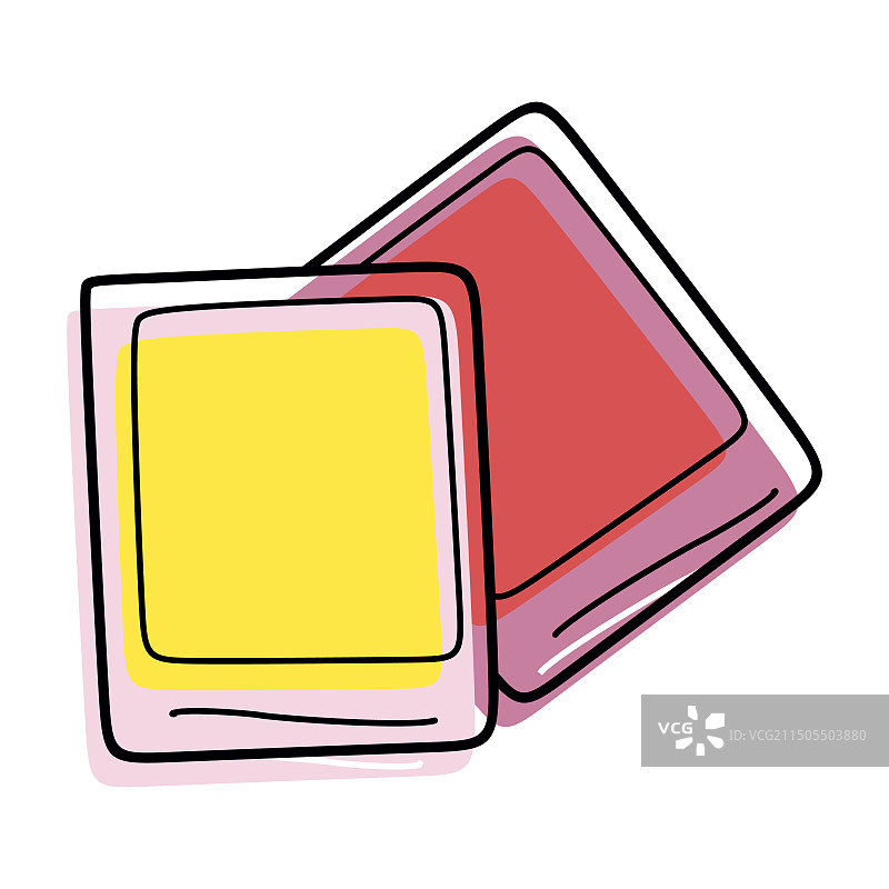 线性涂鸦相框图片素材