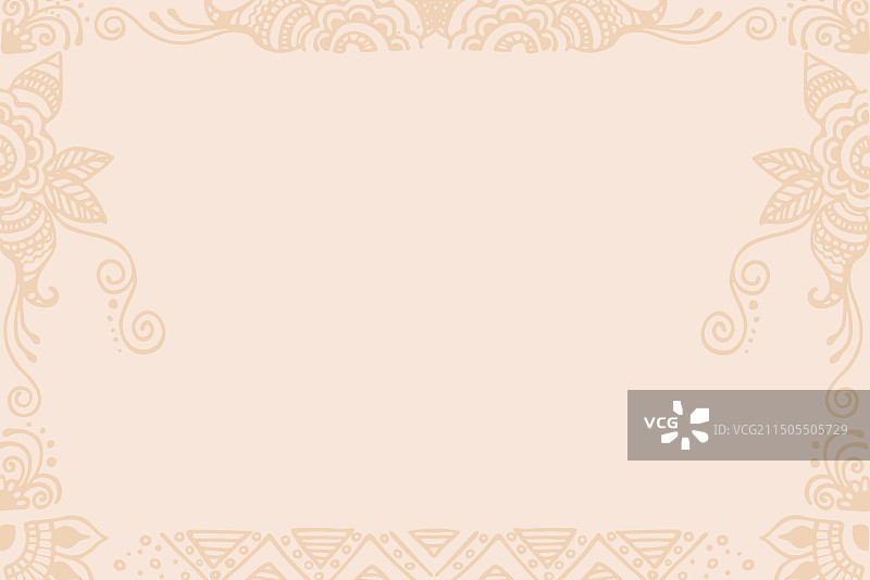 优雅的曼海蒂装饰边框图片素材