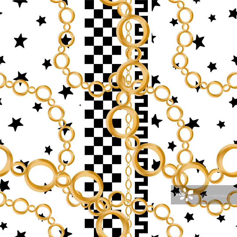 珍贵宝石装饰的无缝图案图片素材