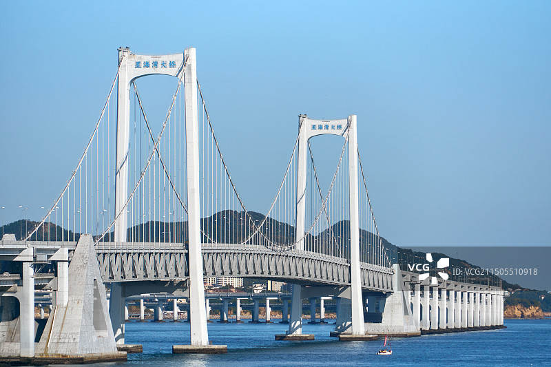 星海湾大桥 Suspension Bridge图片素材