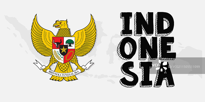 印度尼西亚加鲁达文字效果可编辑字体图片素材