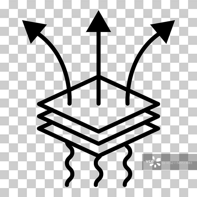 透气耐用防水材料图标图片素材