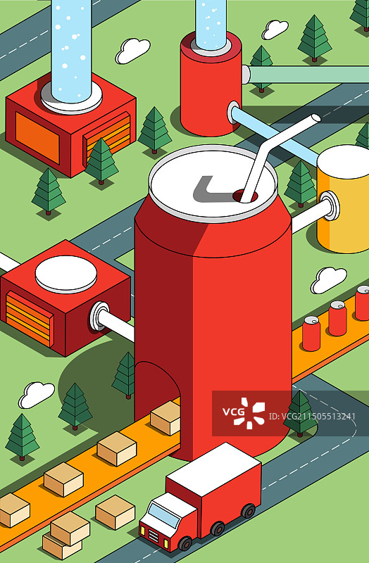 2.5D引导页插画图片素材