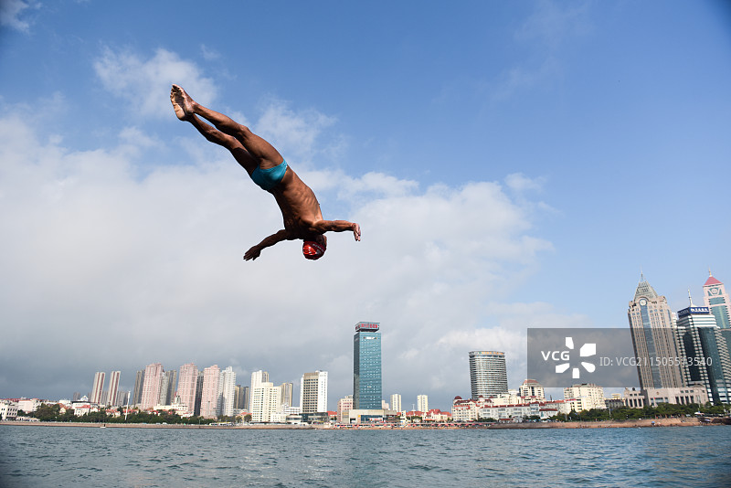 青岛风光 栈桥附近图片素材