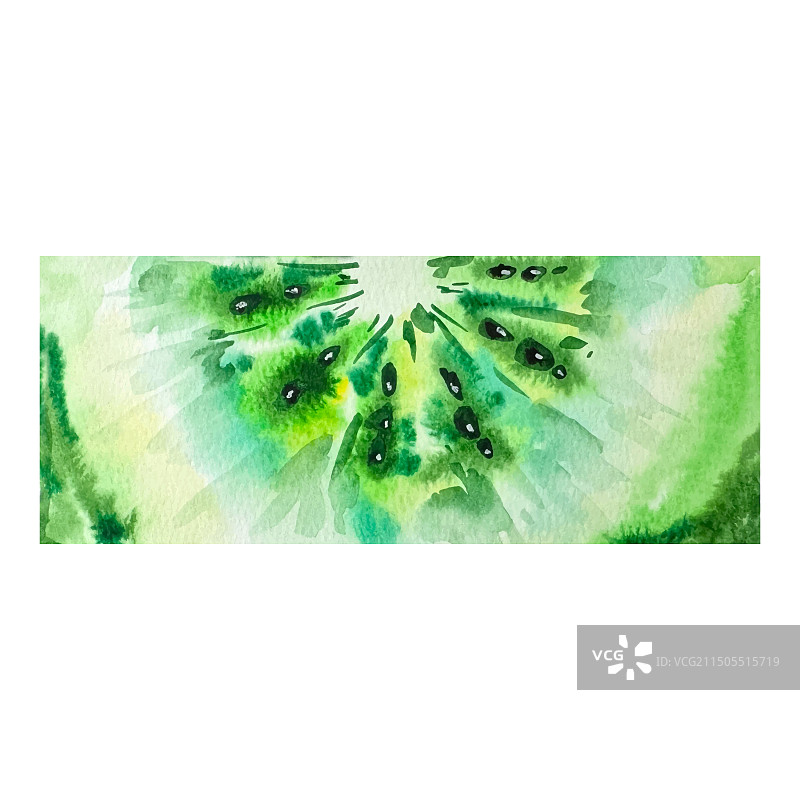 水彩猕猴桃夏季纹理背景图片素材