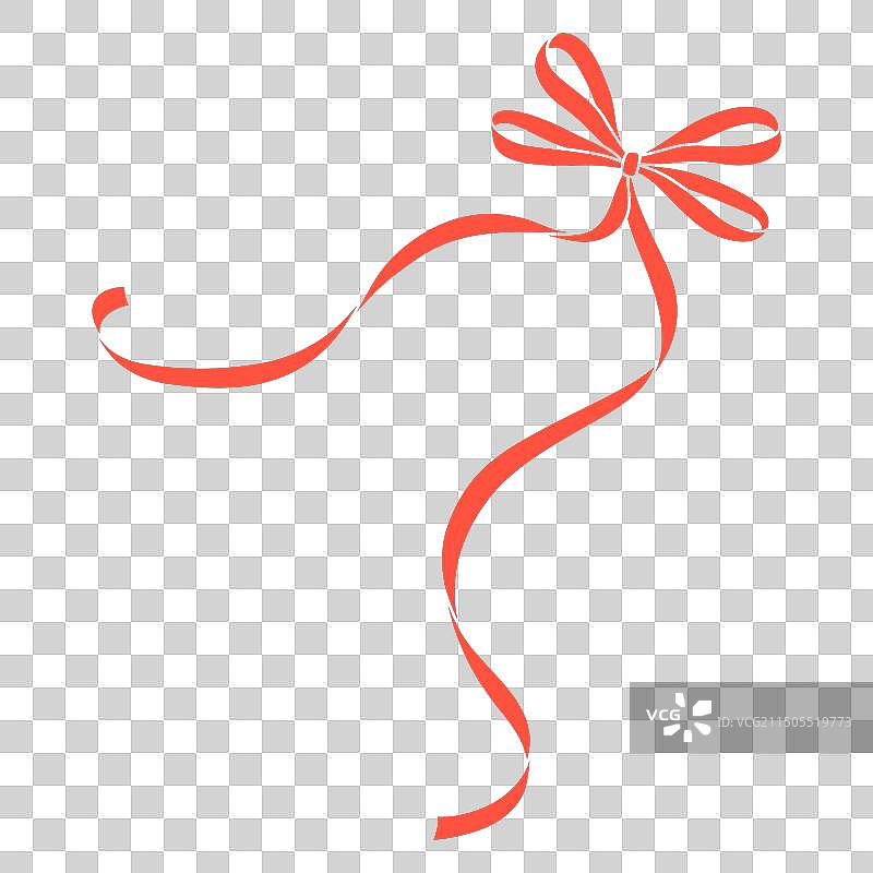 带蝴蝶结的精美装饰彩带图片素材