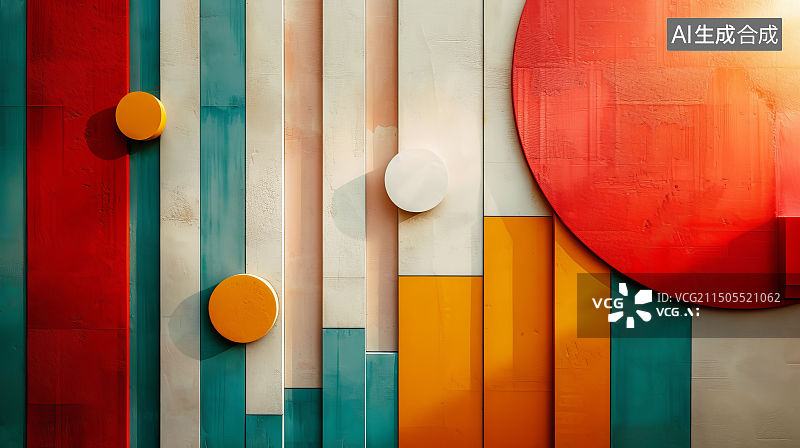 【AI数字艺术】简约模块色彩背景Minimalist Dreamy Color Background图片素材