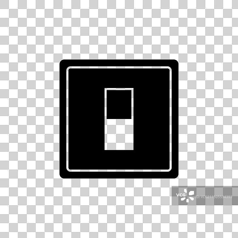 电灯开关扁平图标图片素材